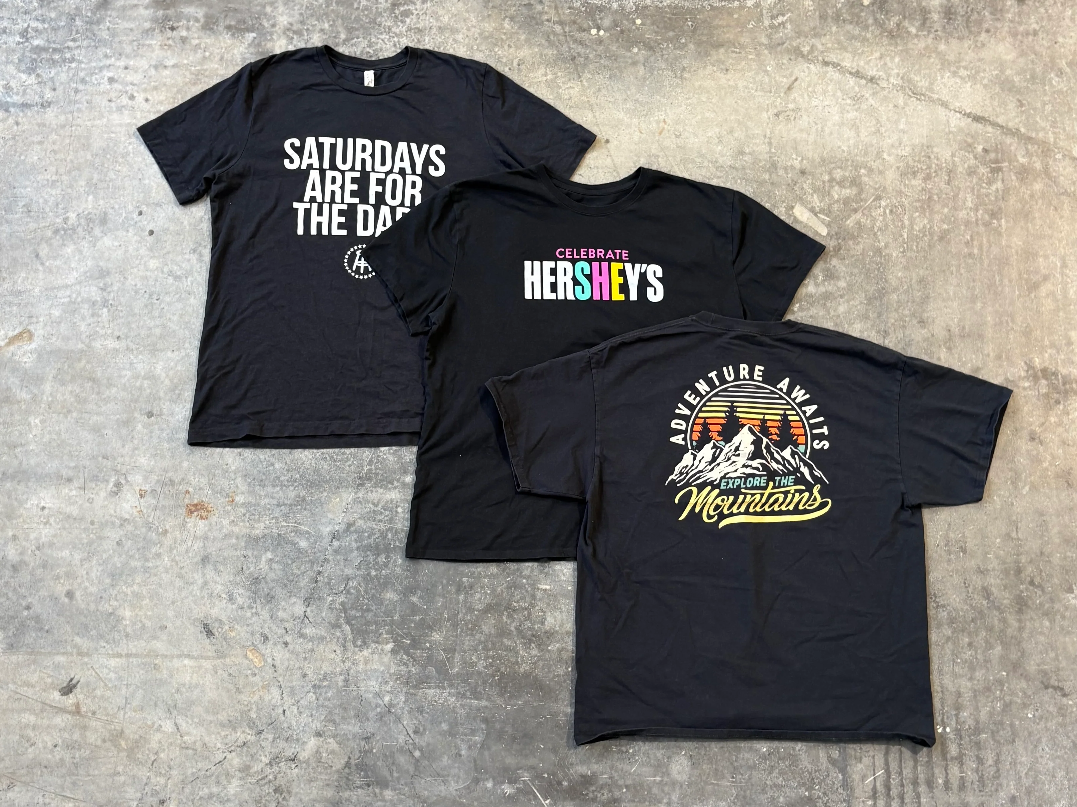 Black Printed Tees - Image 2