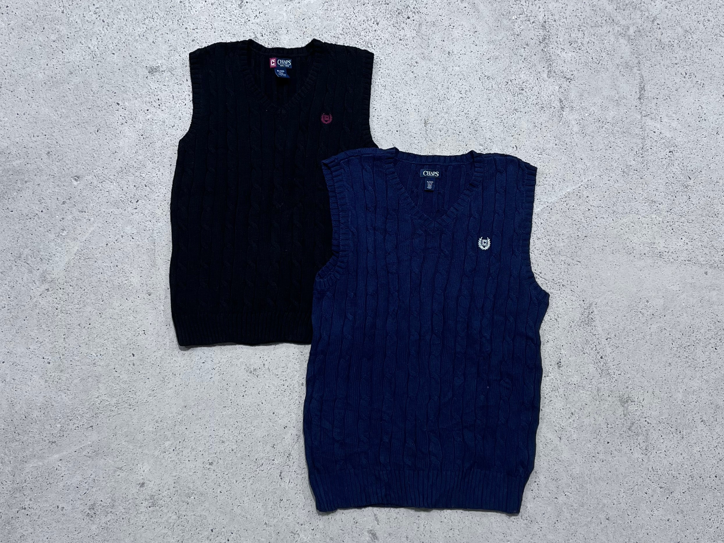 Oversized Chaps Vest Sweaters - Image 5
